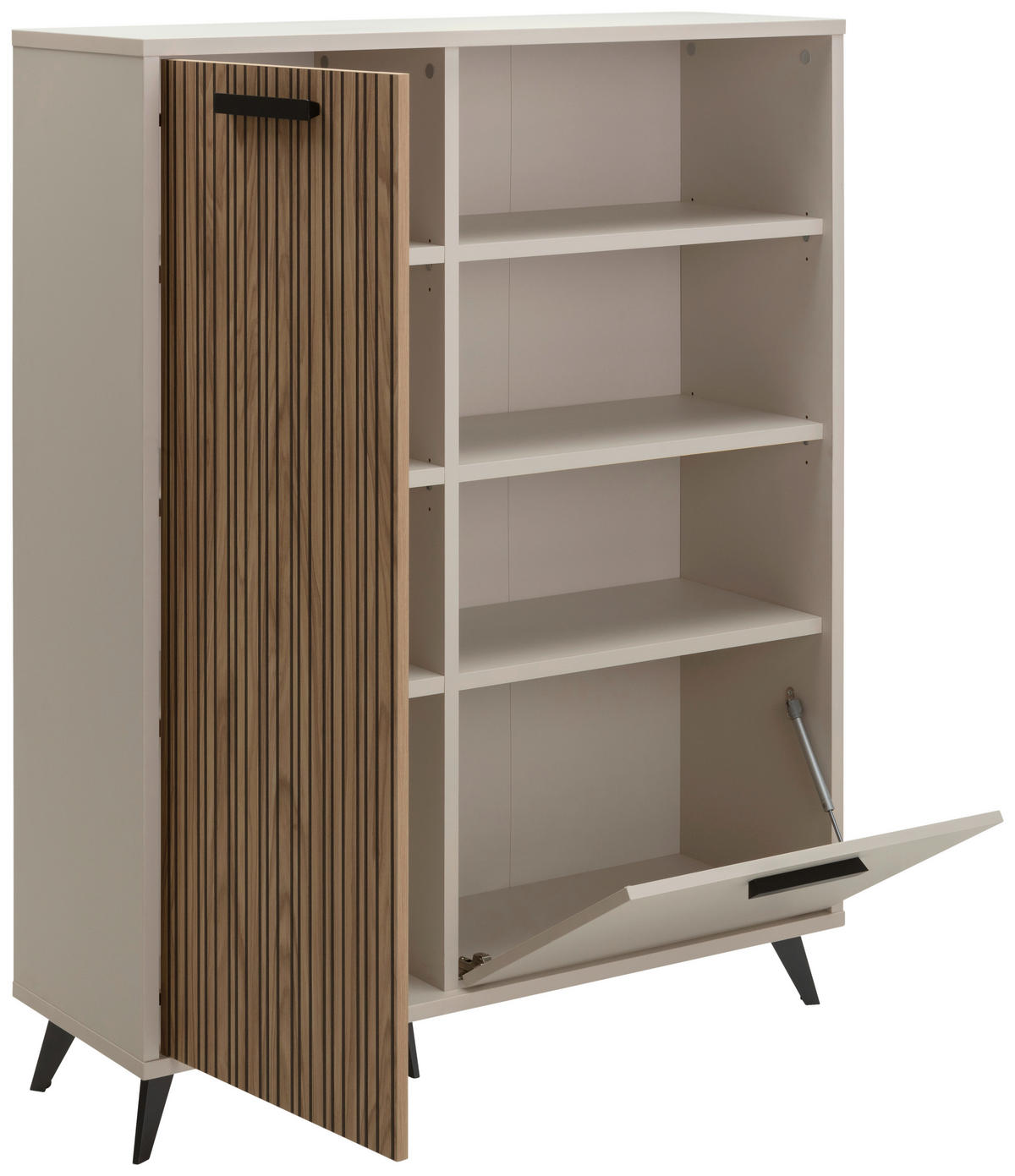 REGAL  110/140/36 cm Kaschmir  - Kaschmir/Anthrazit, KONVENTIONELL, Holzwerkstoff/Kunststoff (110/140/36cm) - Xora