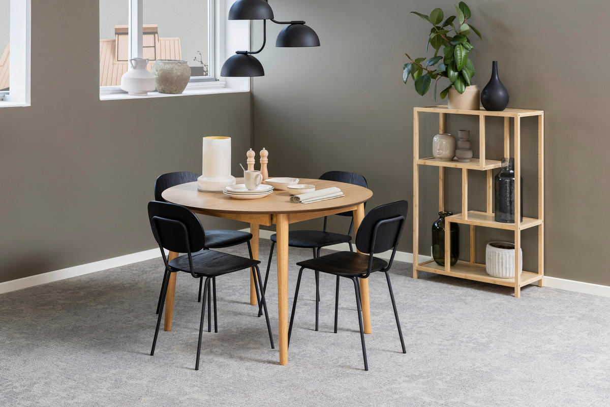ESSTISCH in Holz, Holzwerkstoff  - Naturfarben, MODERN, Holz/Holzwerkstoff (115-154/75/115cm) - MID.YOU