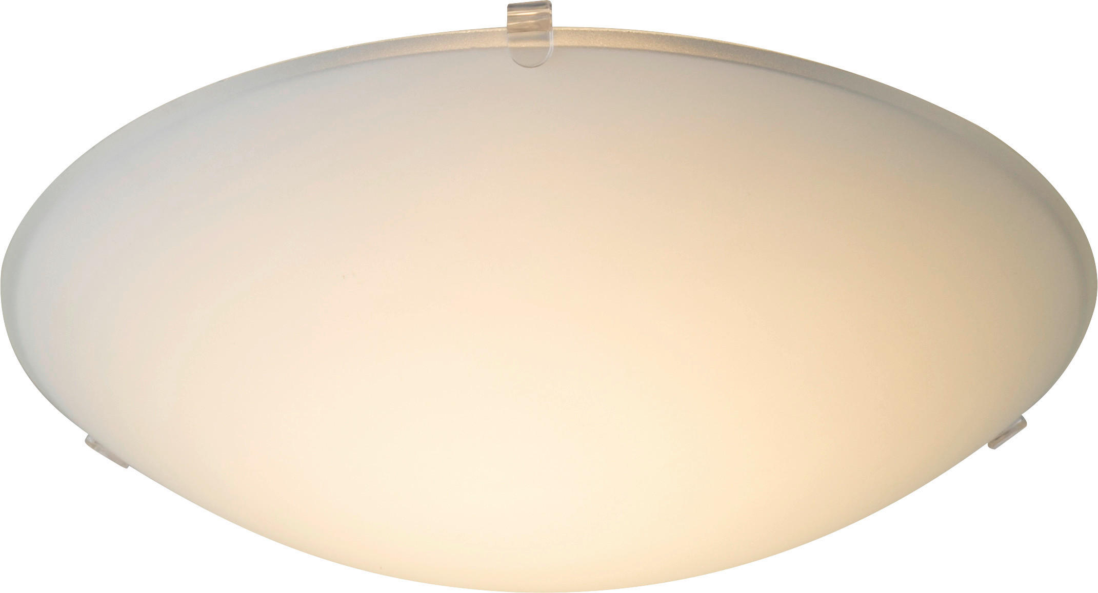 LED STROPNÁ LAMPA, 25 cm - biela, Basics, kov/sklo (25cm) - Xora