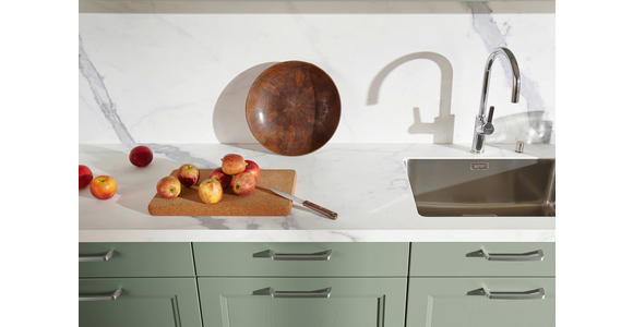 EINBAUKÜCHE   - Salbeigrün, Basics, Holzwerkstoff - Novel