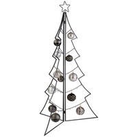 DEKOWEIHNACHTSBAUM  - Schwarz, LIFESTYLE, Metall (77/117,5cm) - X-Mas