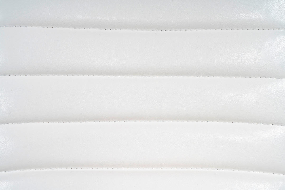 BARHOCKER-SET Silberfarben, Weiß Sitzfläche 360° drehbar, abwischbar  - Silberfarben/Weiß, Design, Holz/Textil (54/116/41cm) - Kayoom