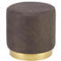 HOCKER in Holzwerkstoff, Metall, Textil Goldfarben, Greige - Greige/Goldfarben, LIFESTYLE, Holzwerkstoff/Textil (40/39cm) - Xora HOCKER in Holzwerkstoff, Metall, Textil Goldfarben, Greige - Greige/Goldfarben, LIFESTYLE, Holzwerkstoff/Textil (40/39cm) - Xora