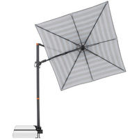 AMPELSCHIRM 210x210 cm  - Anthrazit/Grau, Basics, Textil/Metall (210/210cm) - Doppler