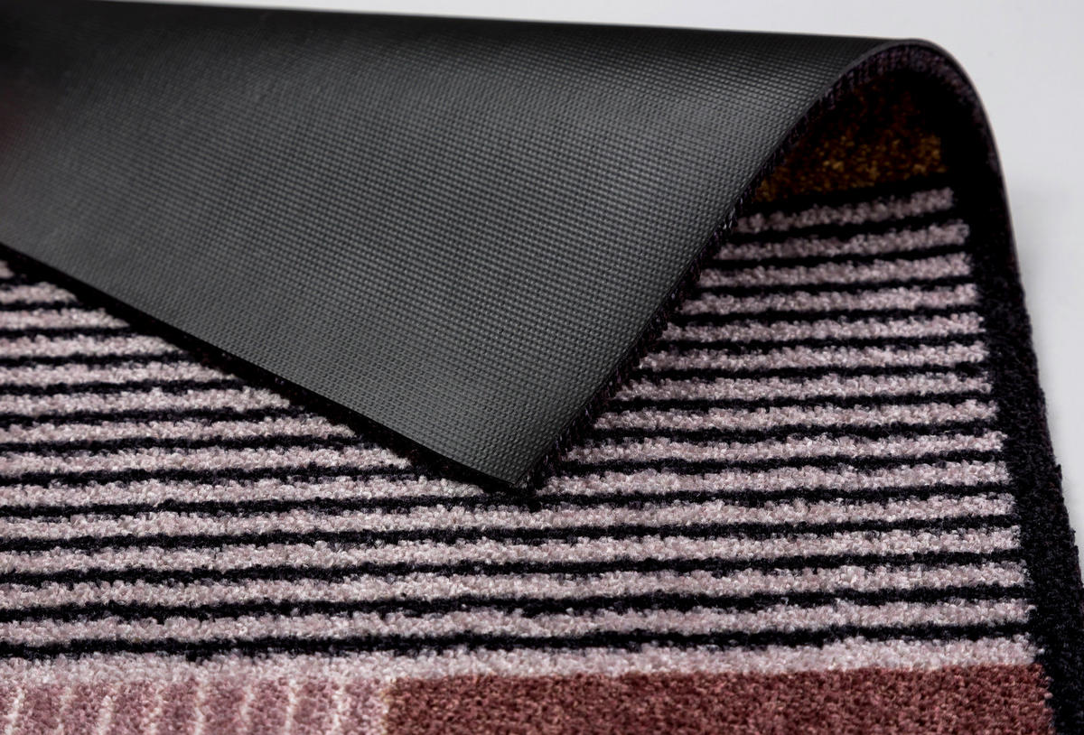FUSSMATTE  50/70 cm  Braun, Rosa, Rot, Schwarz, Rotbraun  Abstraktes  - Rotbraun/Rot, KONVENTIONELL, Textil (50/70cm) - Schöner Wohnen