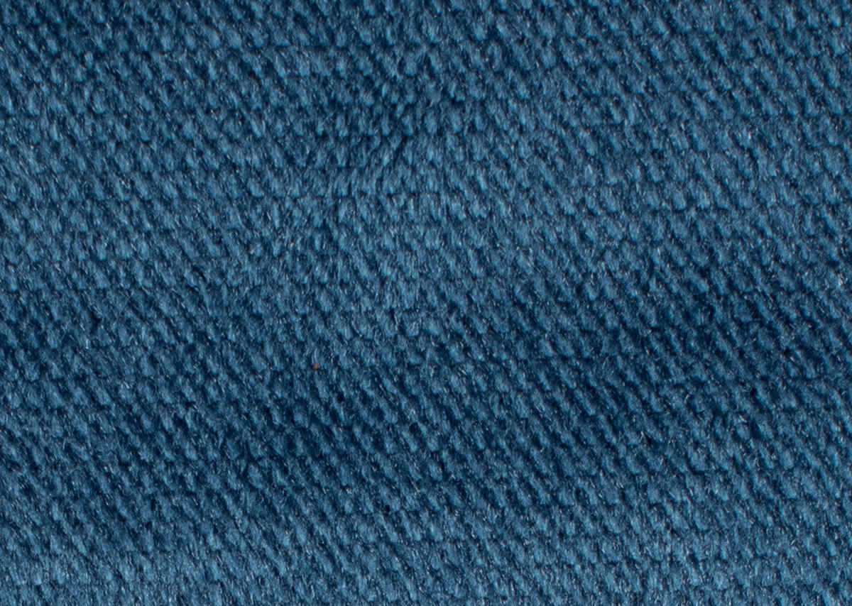 ECKSOFA in Cord Blau  - Blau/Schwarz, Design, Holz/Textil (237/165cm) - Stylife