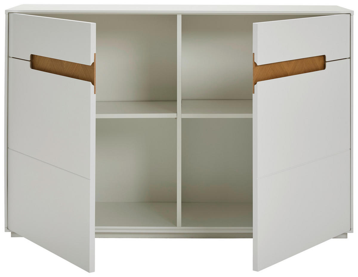 SIDEBOARD  in 120/82/40 cm  - Eichefarben/Weiß, Design, Holzwerkstoff (120/82/40cm) - MID.YOU