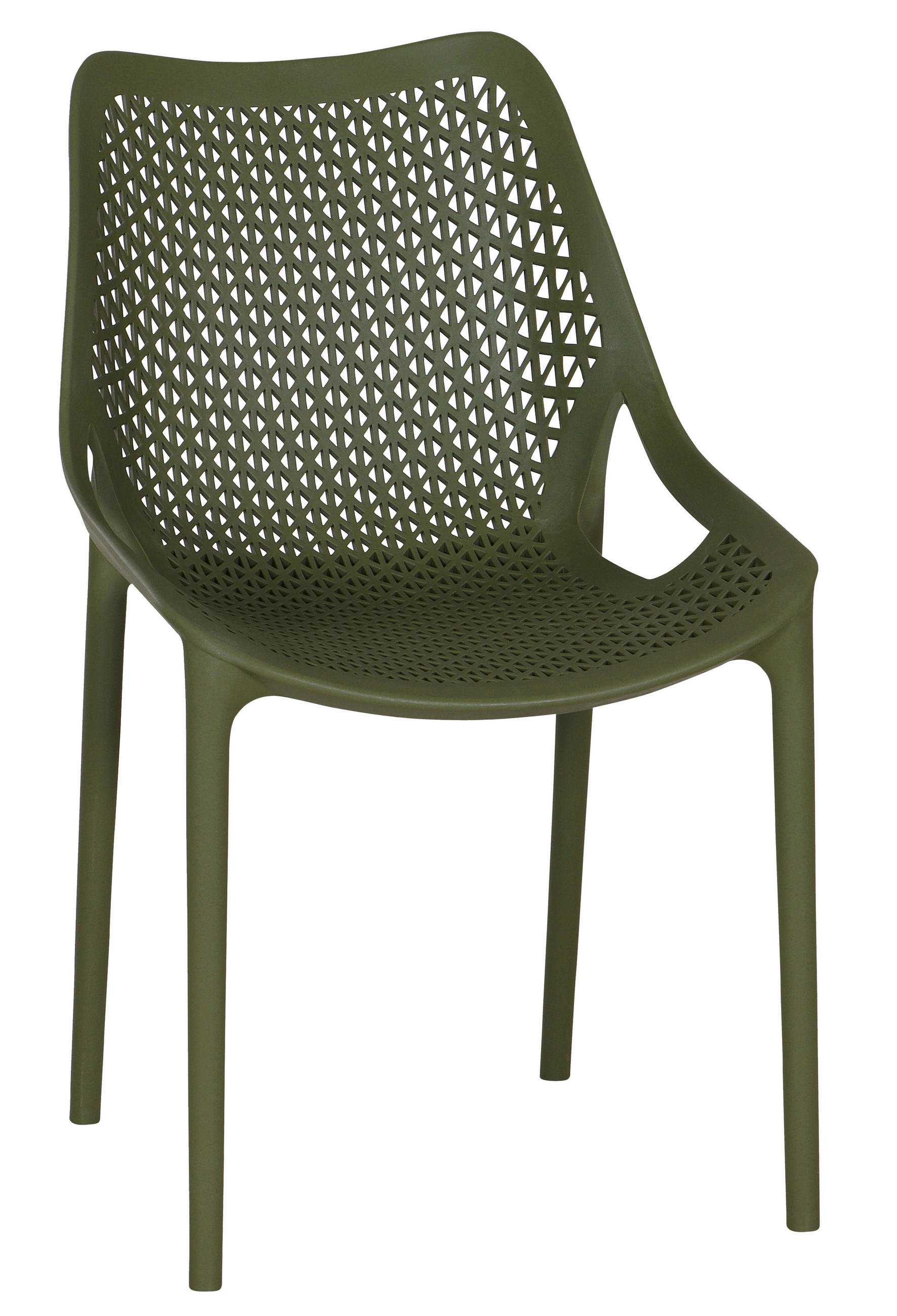 GARTENSTUHL Olivgrün  - Olivgrün, Basics, Kunststoff (60/81/50cm) - Siena Garden