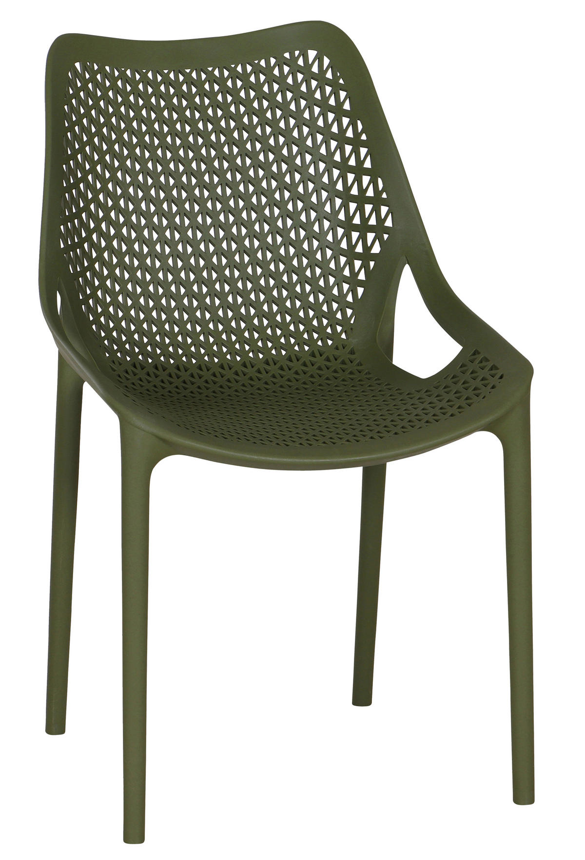 GARTENSTUHL Olivgrün  - Olivgrün, Basics, Kunststoff (60/81/50cm) - Siena Garden