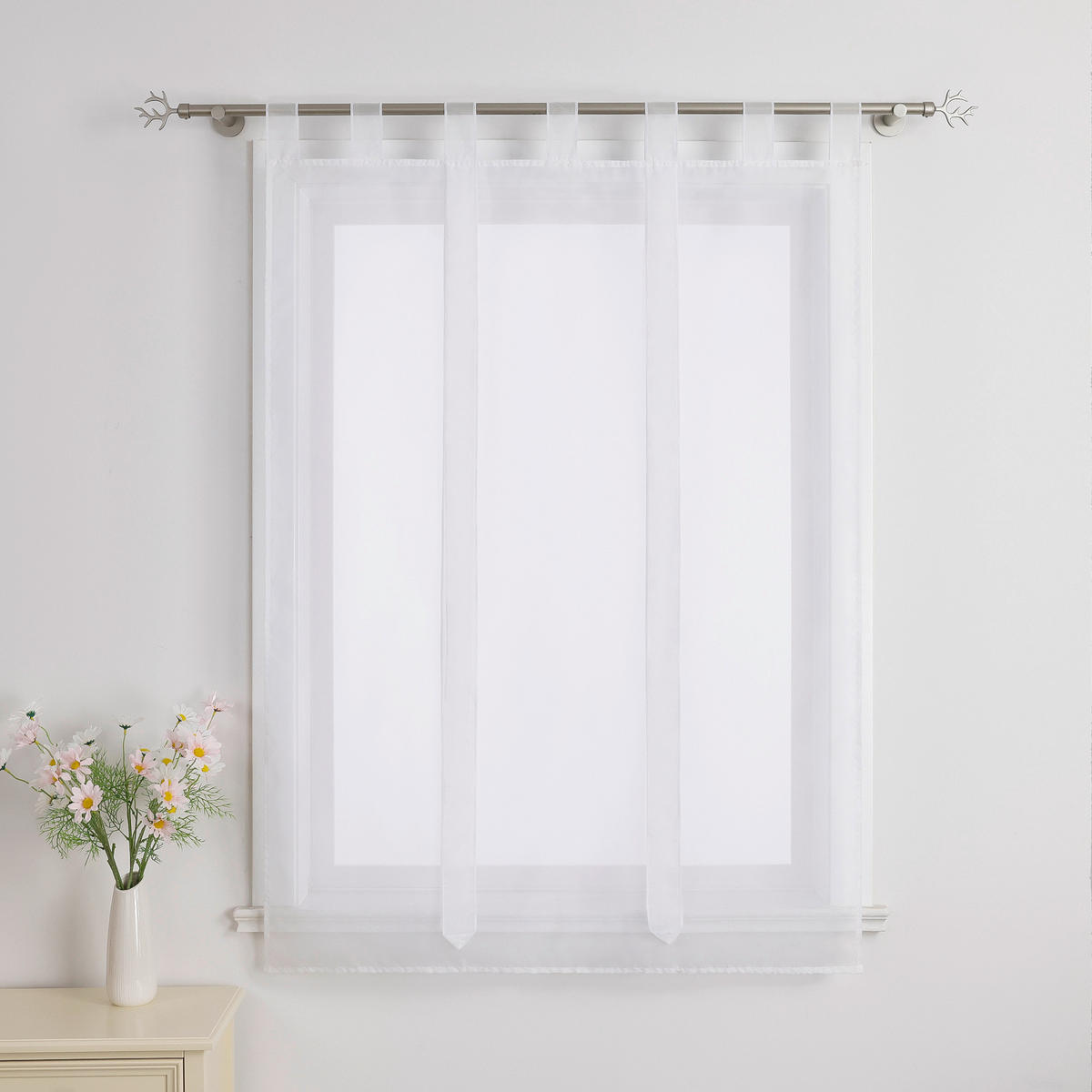 FALTROLLO  transparent  140/140 cm    - Weiß Hochglanz, Basics, Textil (140/140cm) - Joyswahl