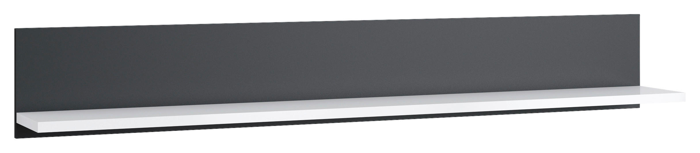 Wandboard Campania Anthrazit, Weiß B: 160 Cm