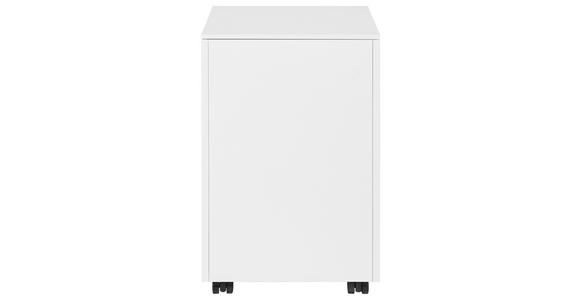 ROLLCONTAINER 39/60/45 cm  - Weiß, KONVENTIONELL, Kunststoff/Metall (39/60/45cm) - Novel