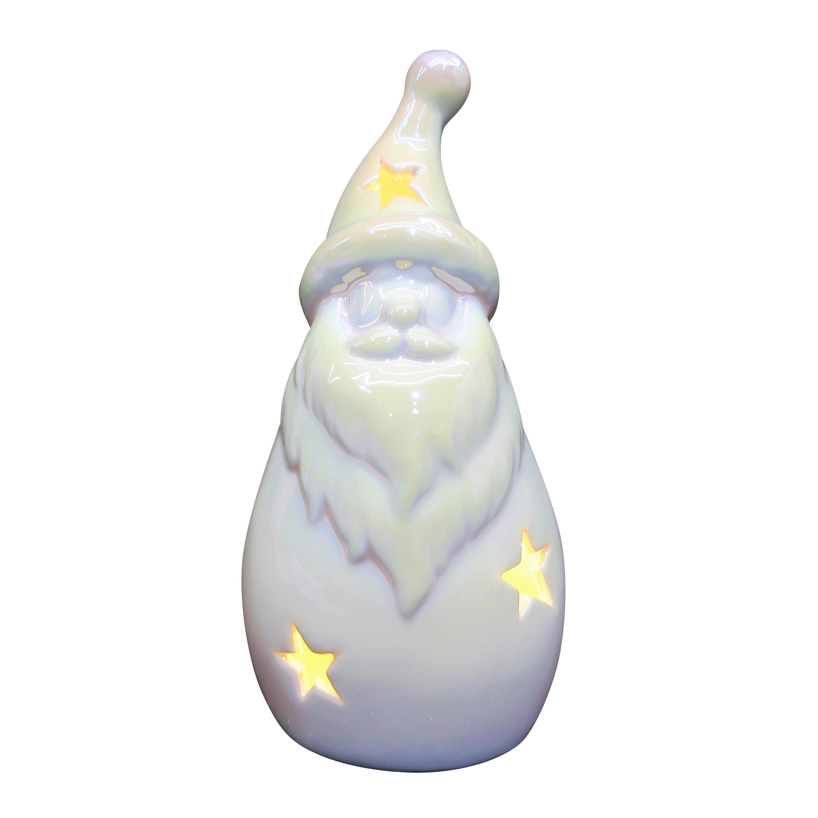 MOș CRĂCIUN - alb, Lifestyle, ceramică (7,5/15,4/6,7cm) - X-Mas