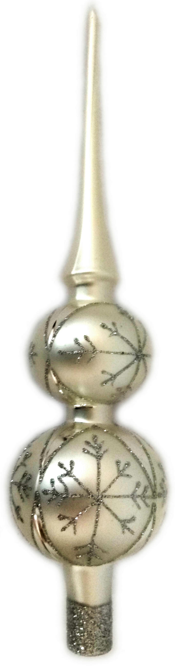 CHRISTBAUMSPITZE  - Silberfarben, LIFESTYLE, Glas (7/31cm) - X-Mas