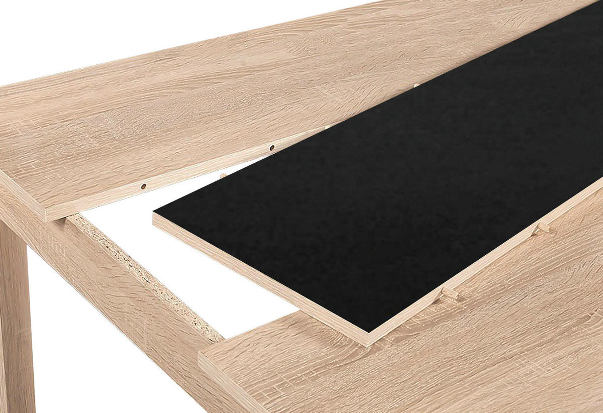ESSTISCH 120/80/75 cm Nachbildung  Holzwerkstoff schnell aufzubauende und stabile Arbeitsfläche rechteckig Sonoma Eiche  - Sonoma Eiche, MODERN, Holzwerkstoff (120/80/75cm) - MID.YOU