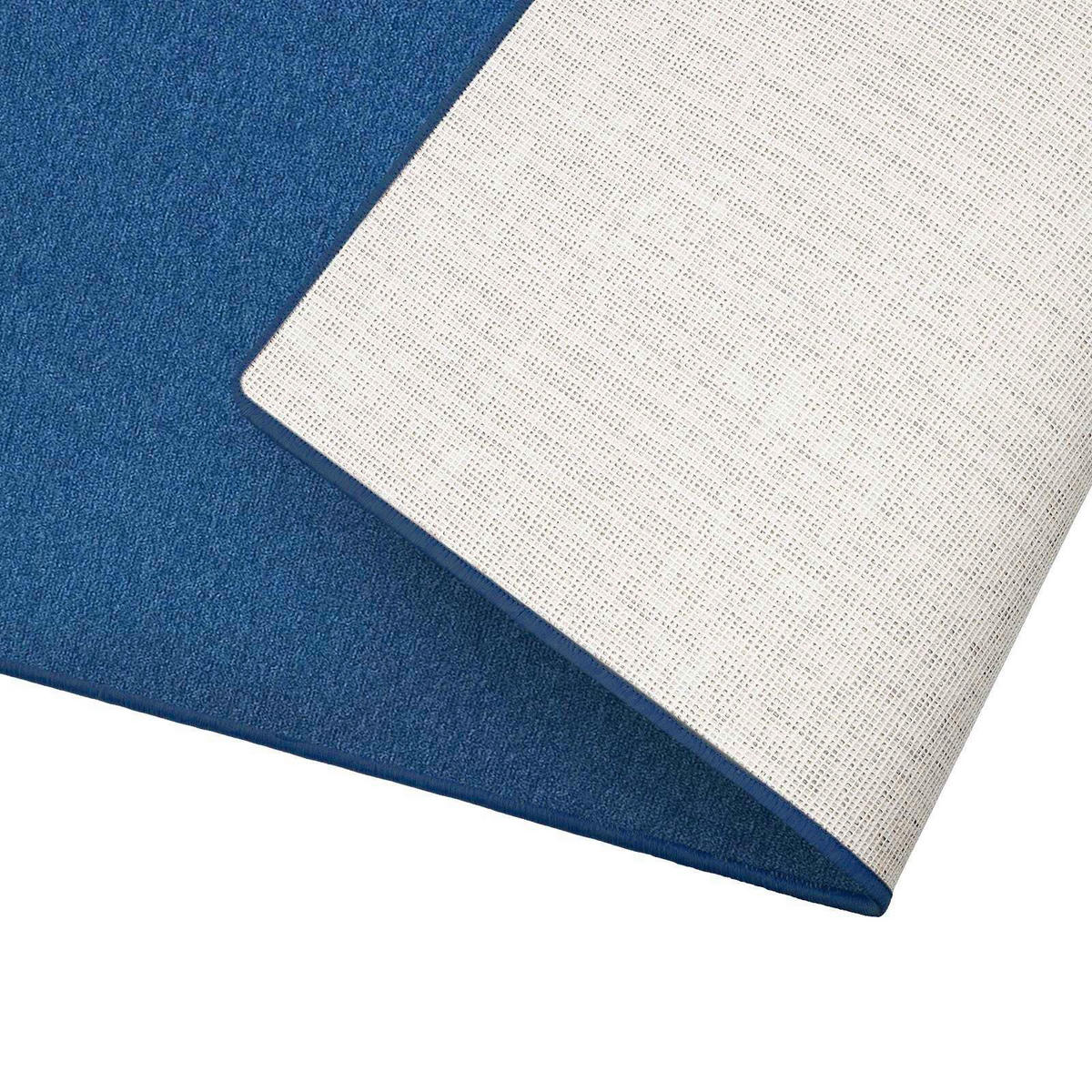 WEBTEPPICH  Wohnzimmer 80/150 cm London Blau rechteckig  - Blau, Basics, Kunststoff/Textil (80/150cm) - Floordirekt
