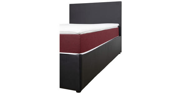 BOXBETT 160/200 cm  in Rot, Schwarz  - Rot/Schwarz, KONVENTIONELL, Holz/Holzwerkstoff (160/200cm) - Carryhome