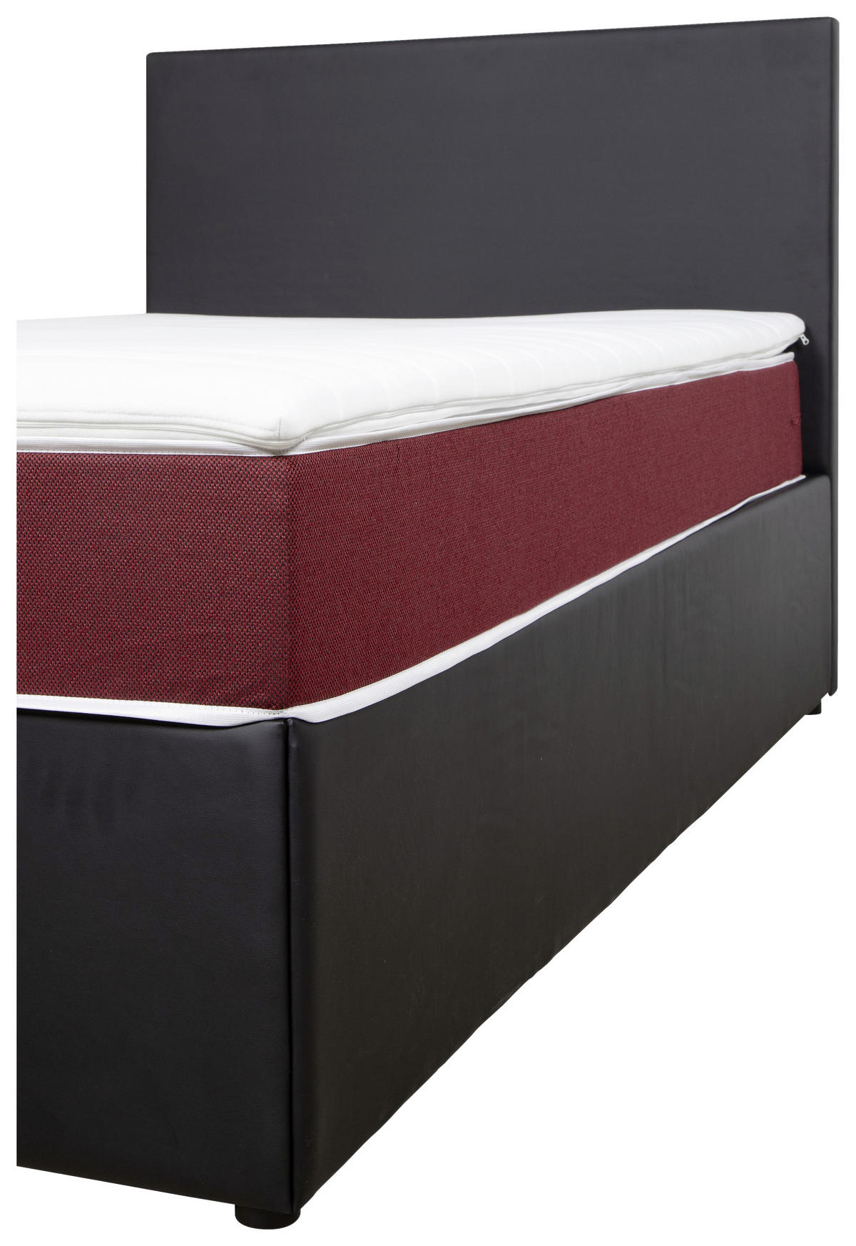 BOXBETT 140/200 cm  in Rot, Schwarz  - Rot/Schwarz, Konventionell, Holz/Holzwerkstoff (140/200cm) - Carryhome