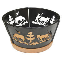 BROTKORB   - Hellbraun/Schwarz, Basics, Holz/Metall (20cm) - Heidi Cheese Line