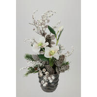 CHRISTROSE  - Creme, Basics, Kunststoff (28/42/24cm) - X-Mas