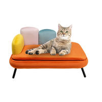 KATZENSOFA - Orange, Basics, Textil/Metall (85/47/54cm) - Kare-Design