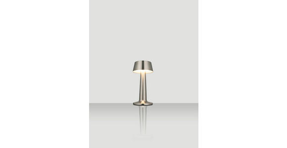 AKKU-TISCHLEUCHTE Aniara 11/22,1 cm  - Silberfarben, Basics, Metall (11/22,1cm) - Novel