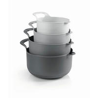 SCHÜSSELSET GOURMETmaxx 4-teilig  - Grau, Basics, Kunststoff (21/15/21cm) - GOURMETMAXX