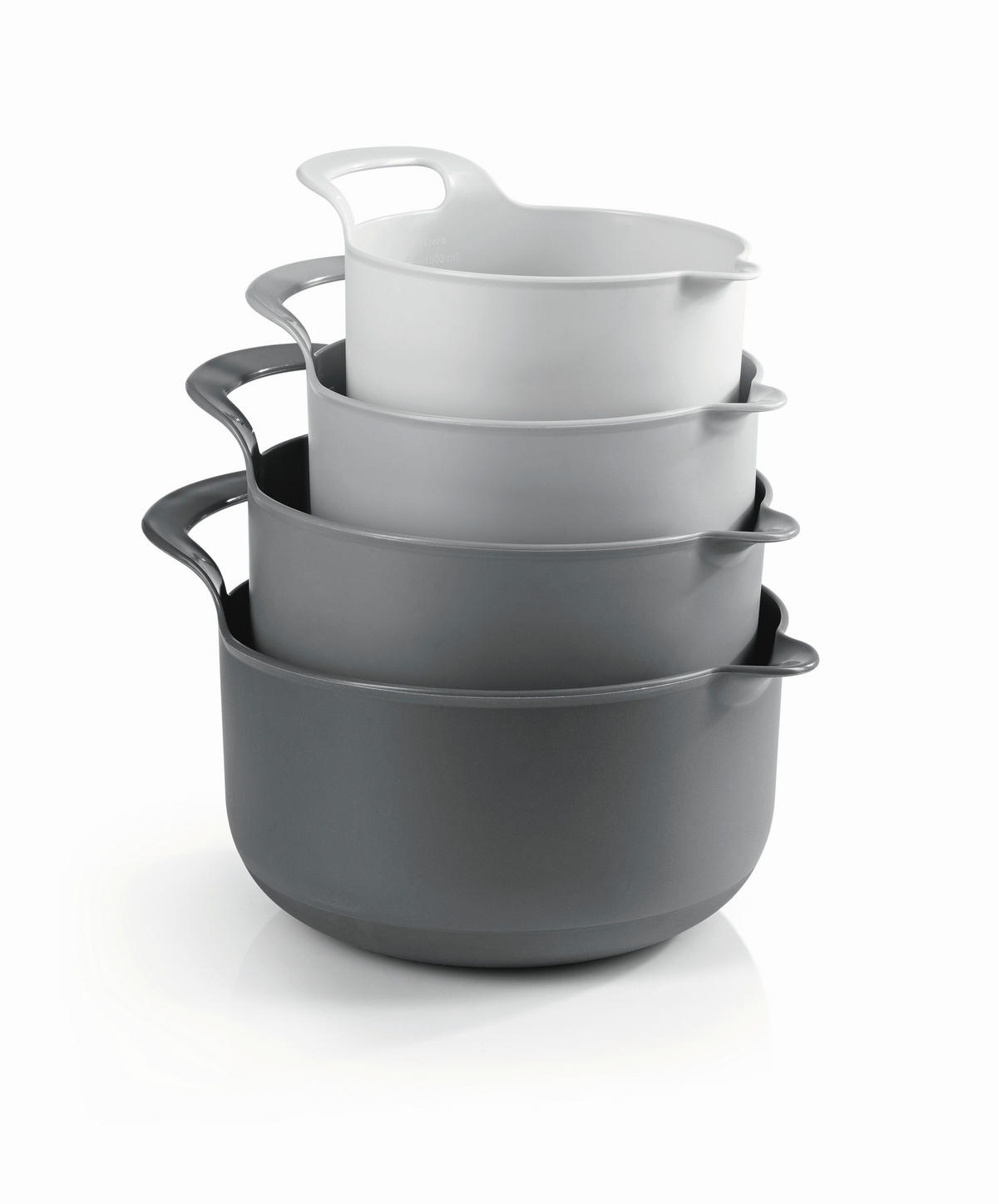 SCHÜSSELSET GOURMETmaxx 4-teilig  - Grau, Basics, Kunststoff (21/15/21cm) - GOURMETMAXX