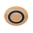 LED-DECKENLEUCHTE 32 cm  - Schwarz/Naturfarben, Basics, Holzwerkstoff/Metall (32cm) - Novel
