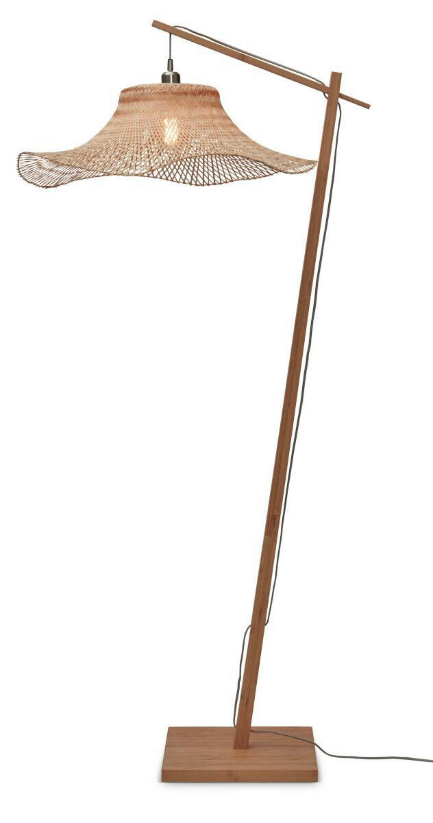 GOLVLAMPA GOOD&MOJO 65/83/176 cm - svart/naturfärgad, Trend (65/83/176cm) - Good & Mojo