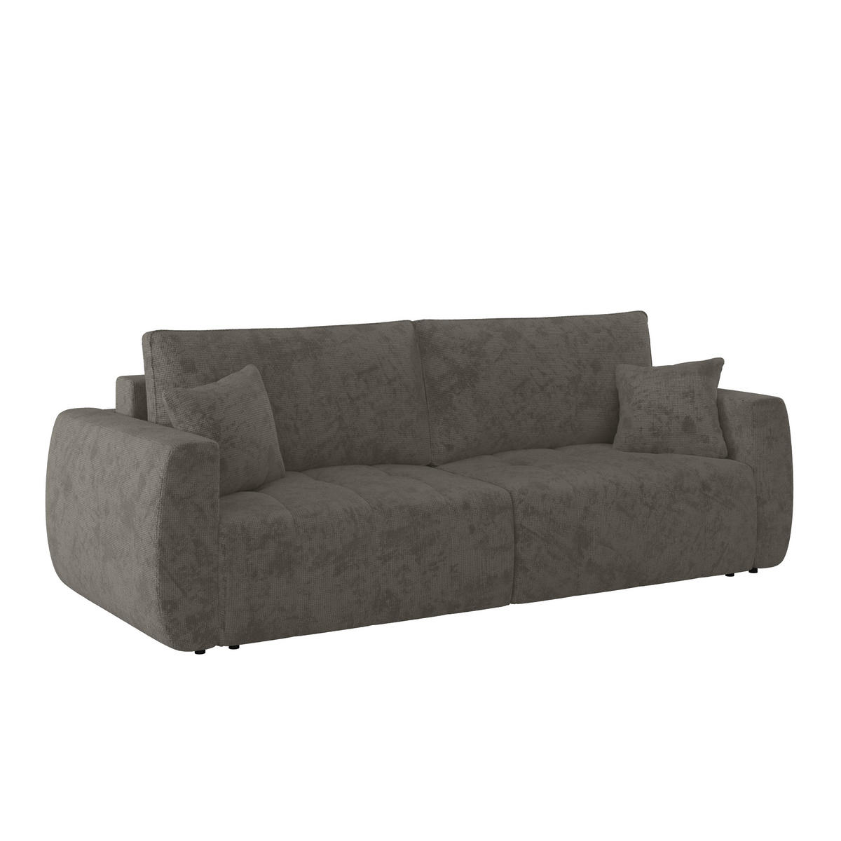 SCHLAFSOFA  mit Stoffauswahl Webstoff Anthrazit  - Anthrazit/Schwarz, MODERN, Holz/Textil (245/74-90/104cm) - MID.YOU