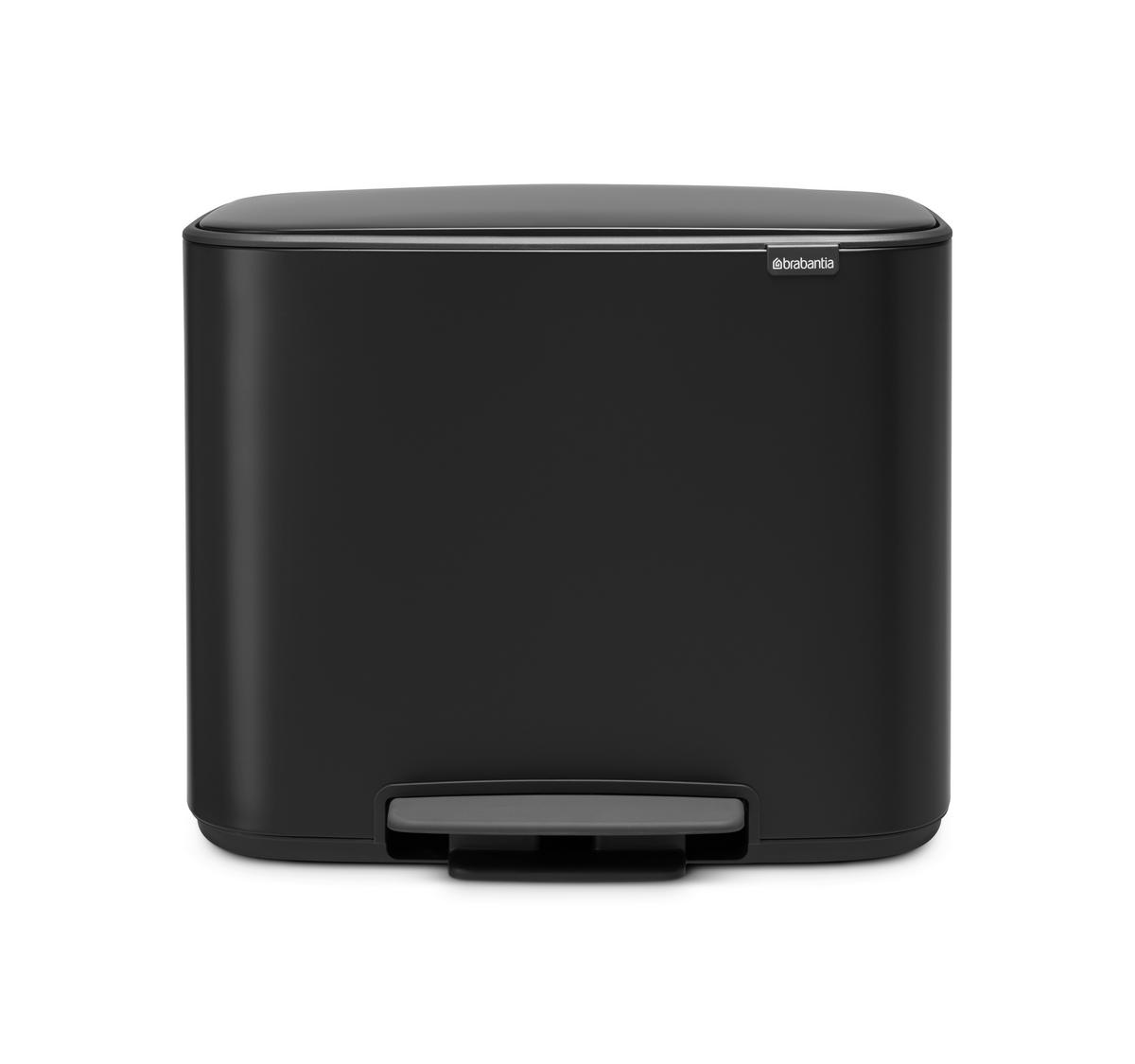 KOŠ ZA OTPAD  11 + 23 l   - crna, Basics, metal/plastika (54/44/36,5cm) - Brabantia