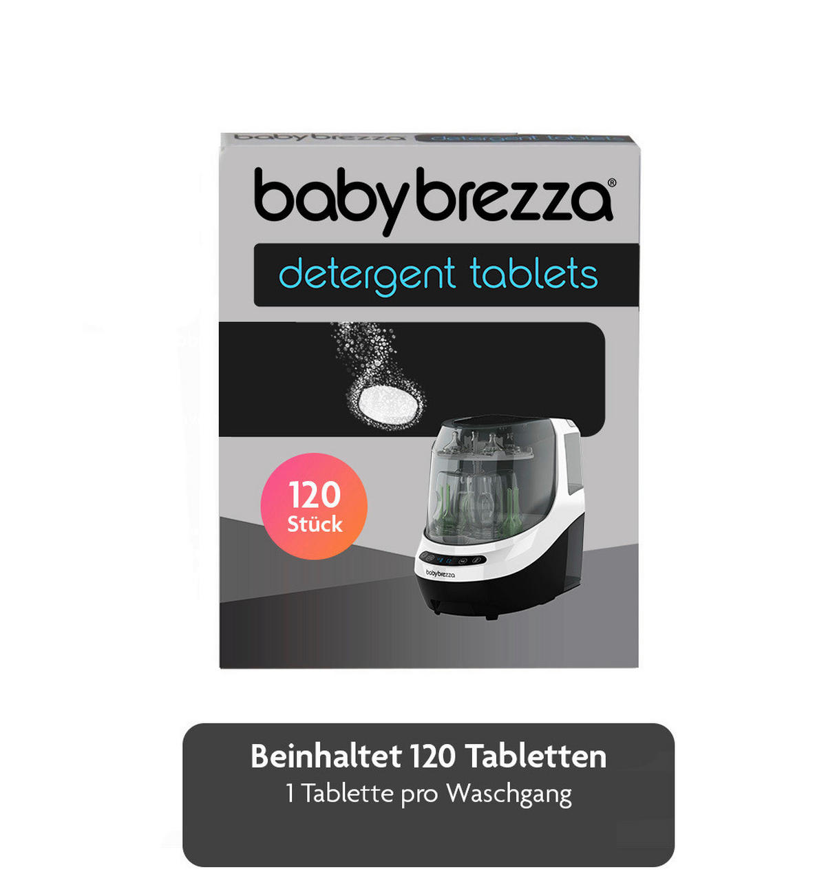 DAMPFSTERILISATOR BottleWasherPro Reinigungstabs  - Basics, Kunststoff (10,5/12,4/7cm) - Baby Brezza