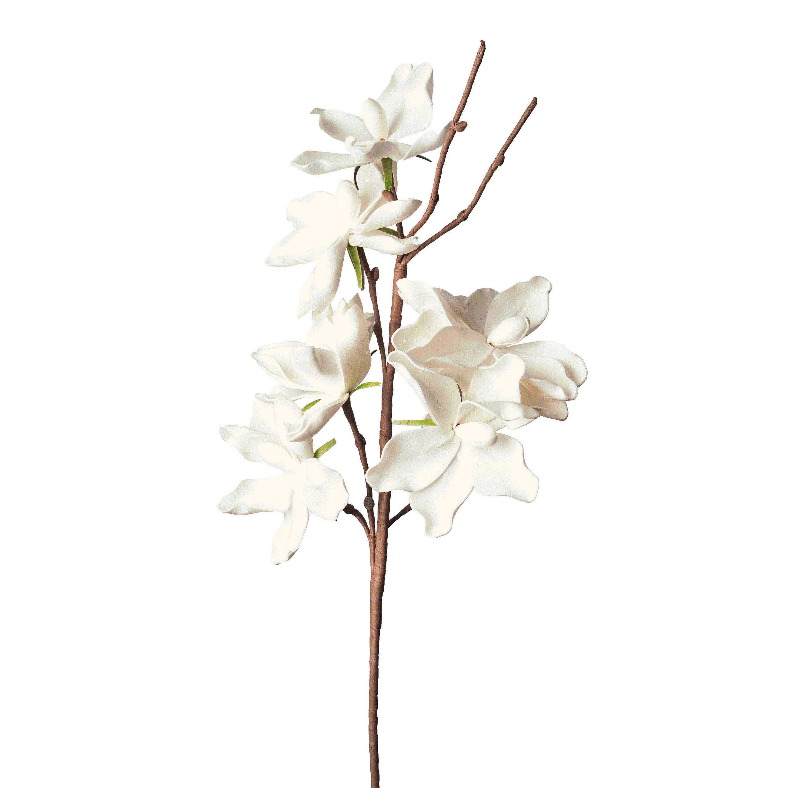 FLOARE ARTIFICIALĂ - alb/verde, Basics, plastic (102cm)