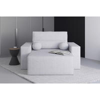 XXL-SESSEL - Hellgrau/Schwarz, Design, Kunststoff/Textil (146/85/162cm) - MID.YOU