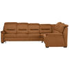 ECKSOFA in Mikrofaser Orange  303/245 cm  - Schwarz/Orange, KONVENTIONELL, Holz/Textil (303/245cm) - Beldomo Comfort