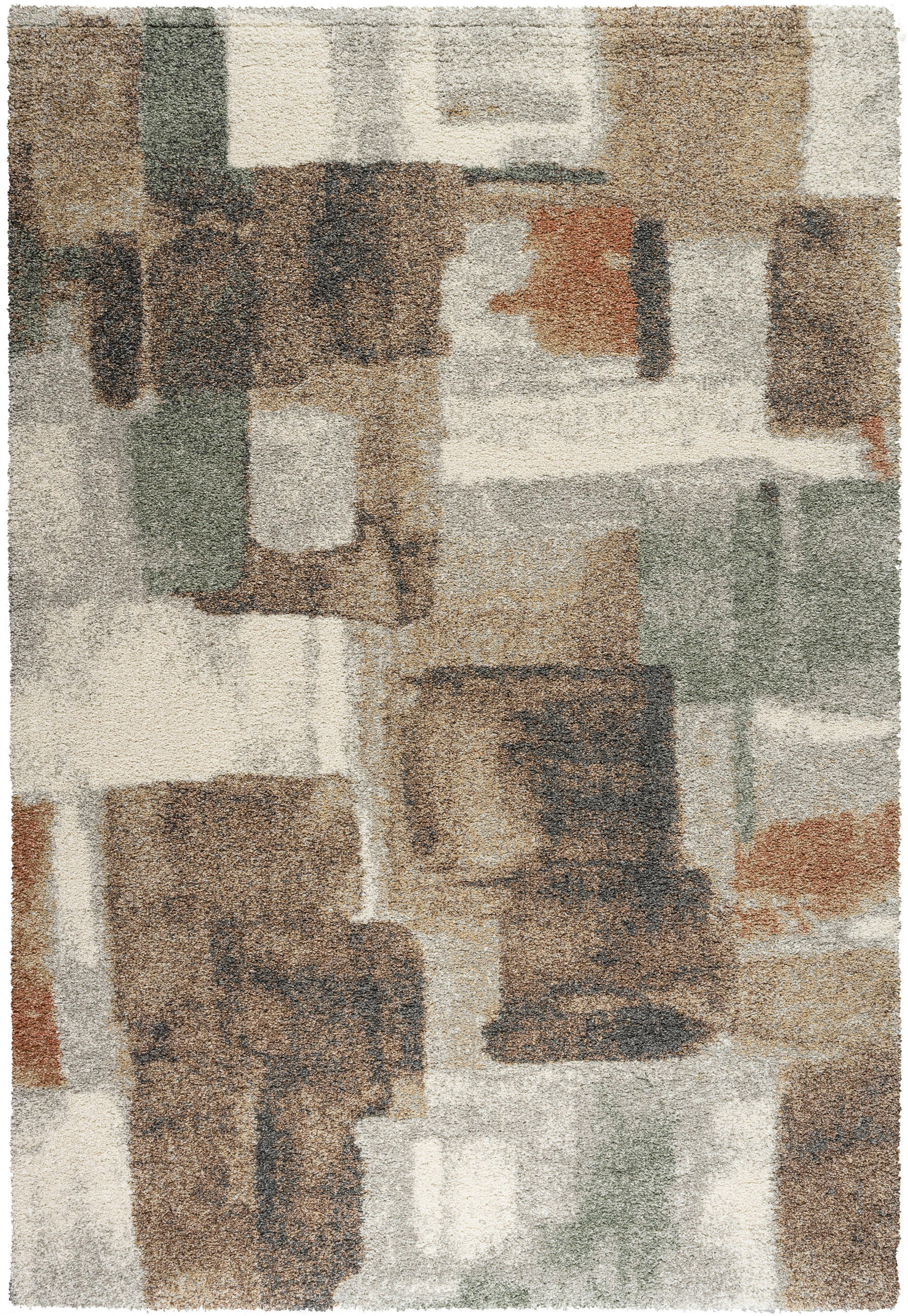 WEBTEPPICH 160/230 cm Mehari Braun, Creme, Sandfarben rechteckig  - Sandfarben/Creme, Basics, Kunststoff/Textil (160/230cm) - Novel