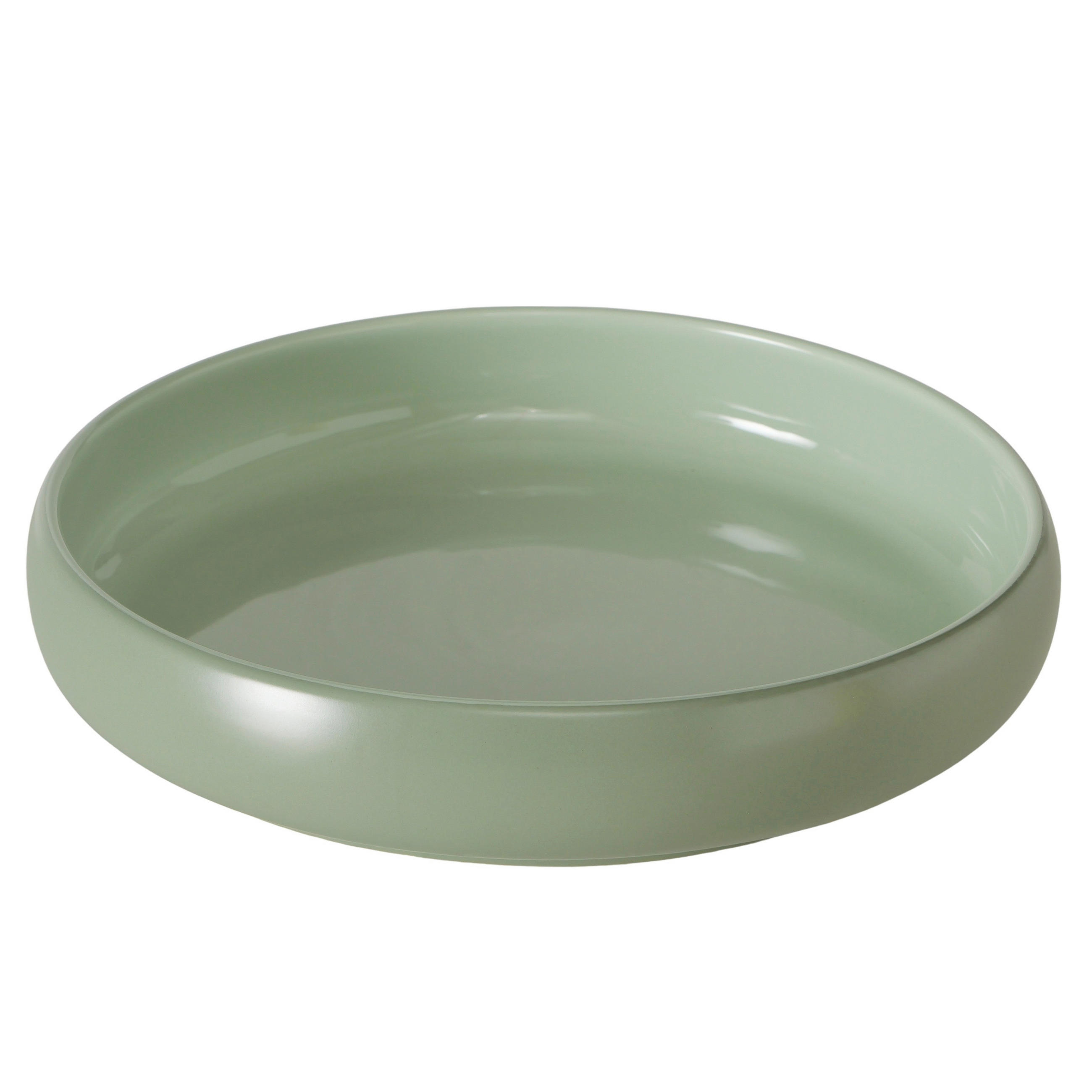 DEKOSCHALE - Salbeigrün, Basics, Keramik (22,6/4,5cm) - Ambia Home