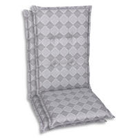 SESSELAUFLAGENSET Raute  - Grau, Basics, Textil (50/6/108cm)