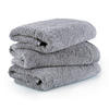 FROTTIERSET Superwuschel Grau 3-teilig  - Grau, Basics, Textil (50/100cm) - Moeve