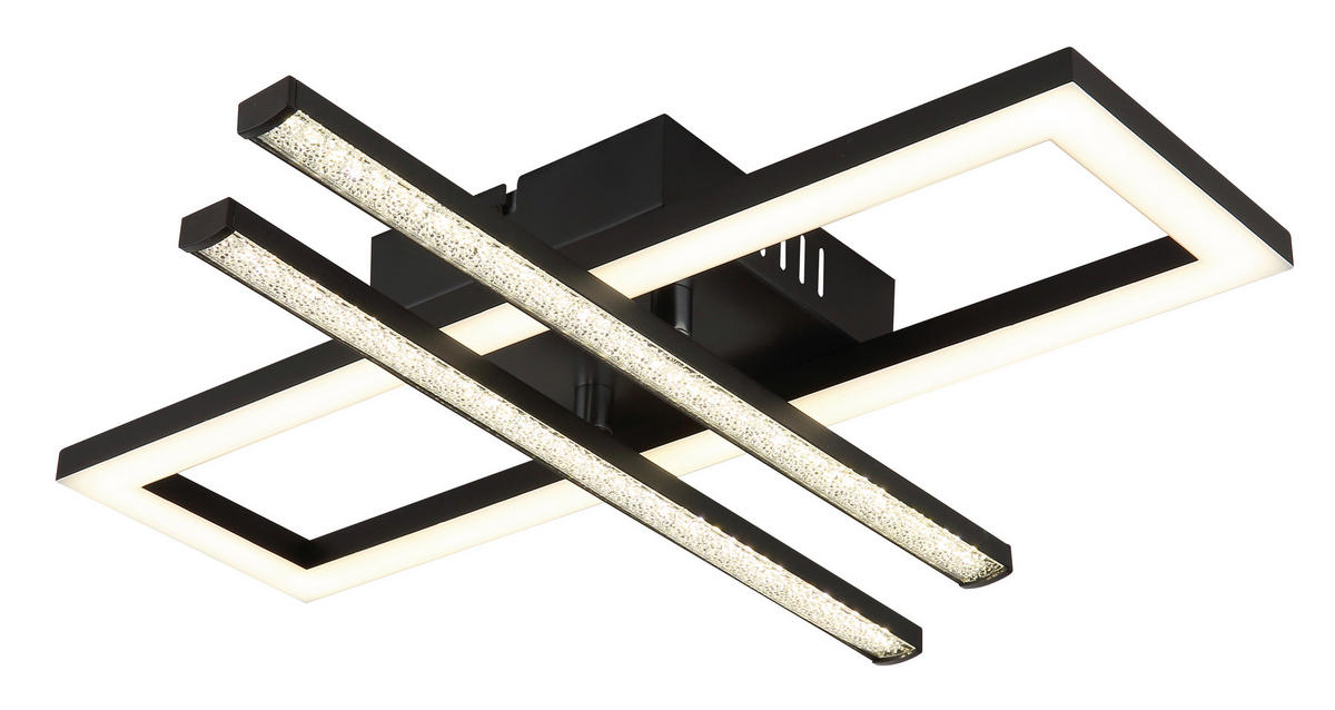 LED-DECKENLEUCHTE    40/37,5/6,3 cm  - Klar/Opal, Design, Kunststoff (40/37,5/6,3cm) - Globo