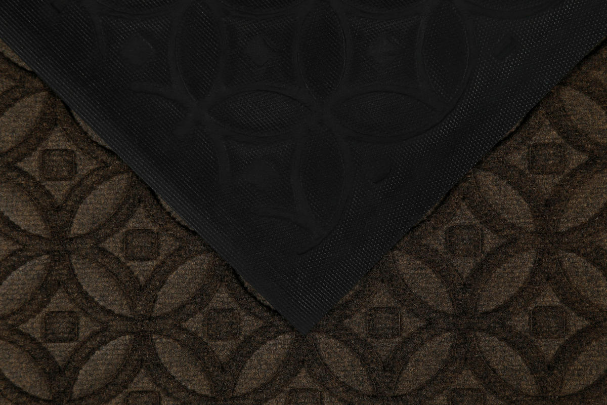 FUßMATTE 45/75 cm Midnight Mosaic  - Dunkelbraun, KONVENTIONELL, Kunststoff/Textil (45/75cm) - WECON HOME