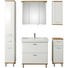 SPIEGELSCHRANK - Chromfarben/Eichefarben, KONVENTIONELL, Glas/Holzwerkstoff (80/72/20cm) - Xora SPIEGELSCHRANK - Chromfarben/Eichefarben, KONVENTIONELL, Glas/Holzwerkstoff (80/72/20cm) - Xora