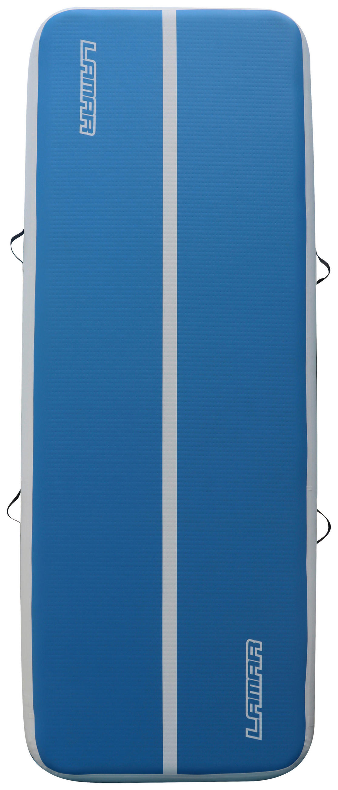 GYMNASTIKMATTE, aufblasbar  - Blau/Weiss, Basics, Kunststoff (300/100/20cm)