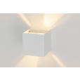 LED-WANDLEUCHTE 10/10/10 cm   - Weiß, Basics, Kunststoff/Metall (10/10/10cm) - Novel
