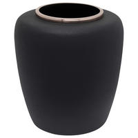 VASE  - Roségold/Schwarz, Trend, Metall (33,5/35cm) - Kayoom