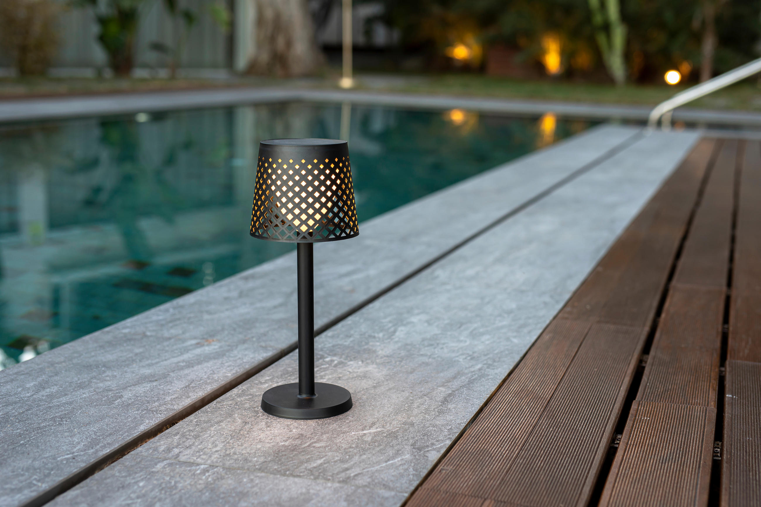 SOLARLEUCHTE GRETA 5in1 16.3/80/16.3 cm   - Schwarz, Basics, Kunststoff (16.3/80/16.3cm) - New Garden