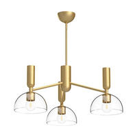 KRONLEUCHTER 96,8/36,3 cm   - Goldfarben, KONVENTIONELL, Glas/Metall (96,8/36,3cm) - Elstead Lighting