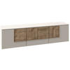 LOWBOARD Taupe, Wildeiche  191,9/52/44,9 cm  - Taupe/Wildeiche, Design, Holz/Holzwerkstoff (191,9/52/44,9cm) - Voglauer