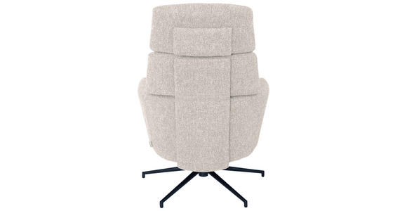 RELAXSESSELSET in Metall, Textil Schwarz, Beige  - Beige/Schwarz, Design, Textil/Metall (74/110/89cm) - Dieter Knoll